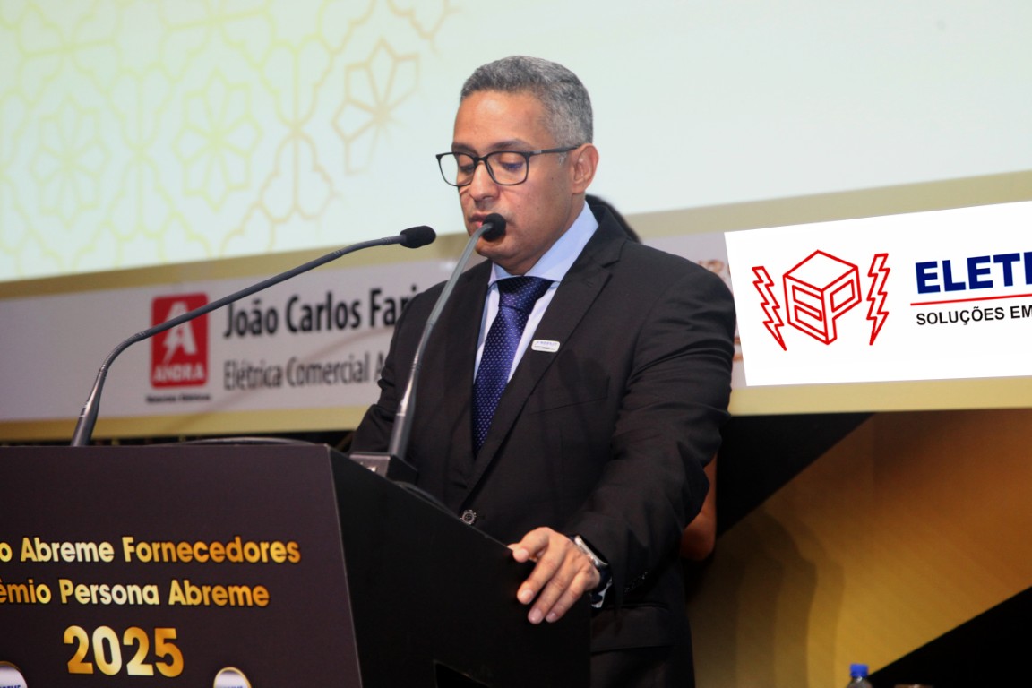 Diretor Abreme Thiago Espinheira Ferreira em discurso de abertura do evento 2025.