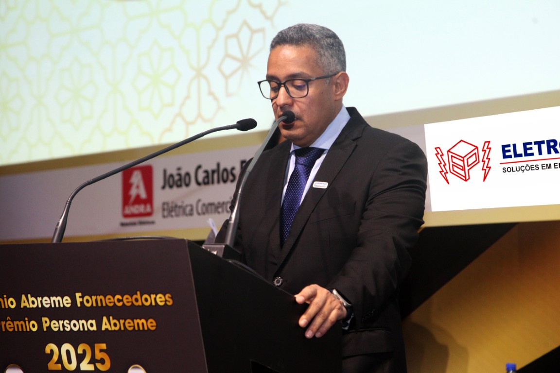 Diretor Abreme Thiago Espinheira Ferreira em discurso de abertura do evento 2025.