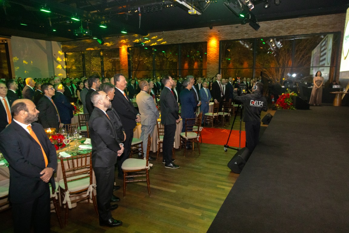 Momento do Hino Nacional.